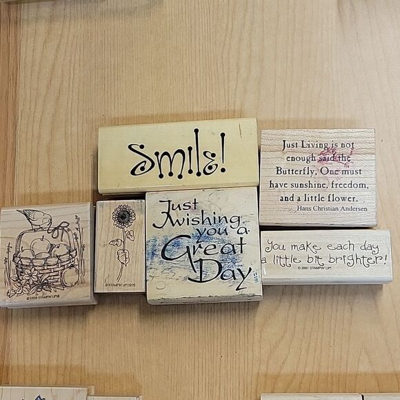 Stampin Up lot of 29 spring stamps and ink pads (set M) - Picture 2 of 12